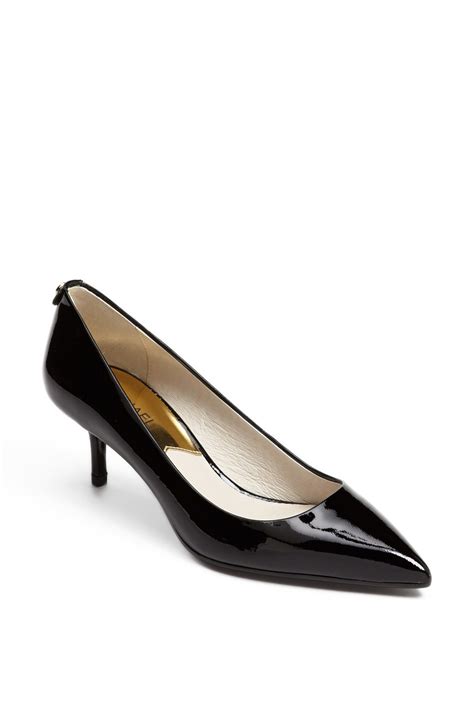 michael kors high heels|michael kors black kitten heels.